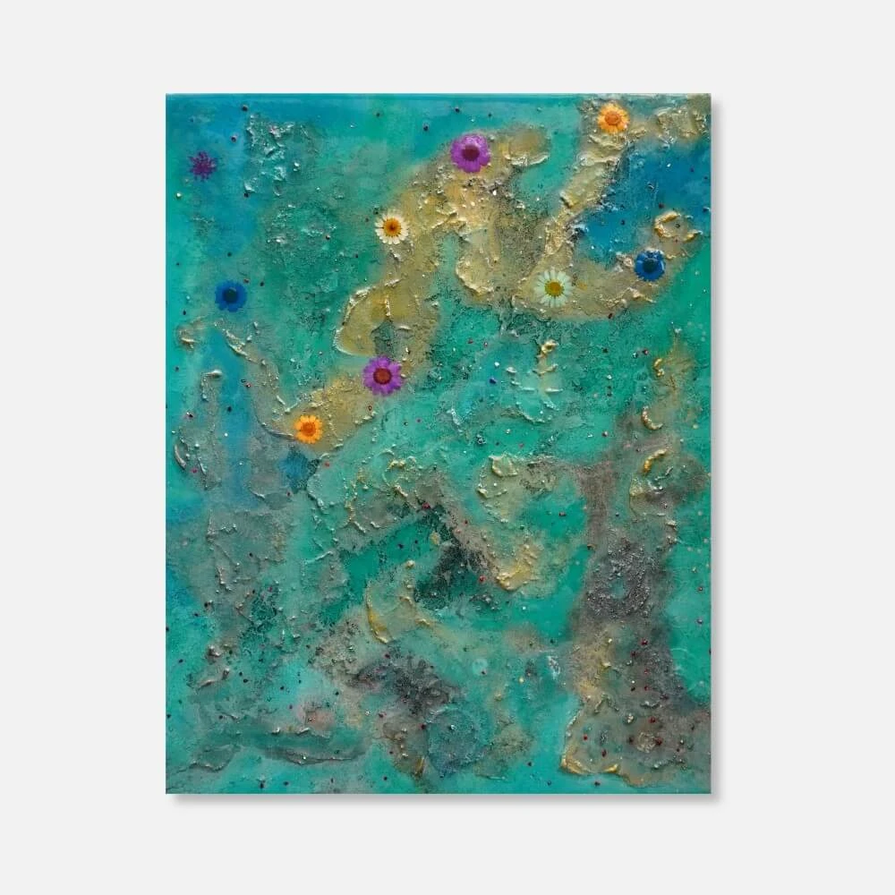 Fauna -Abstract, Resin Artwork | Textured, Acrylic painting 100% handmade Hand Painted Wall Art on Wooden Panel