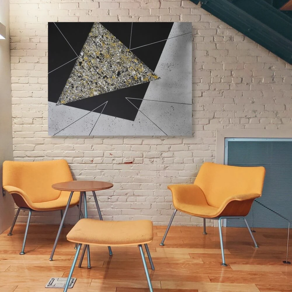 Fragmented Fantasy - Abstract Artwork | Acrylic painting 100% handmade Hand Painted Wall Art On Canvas.