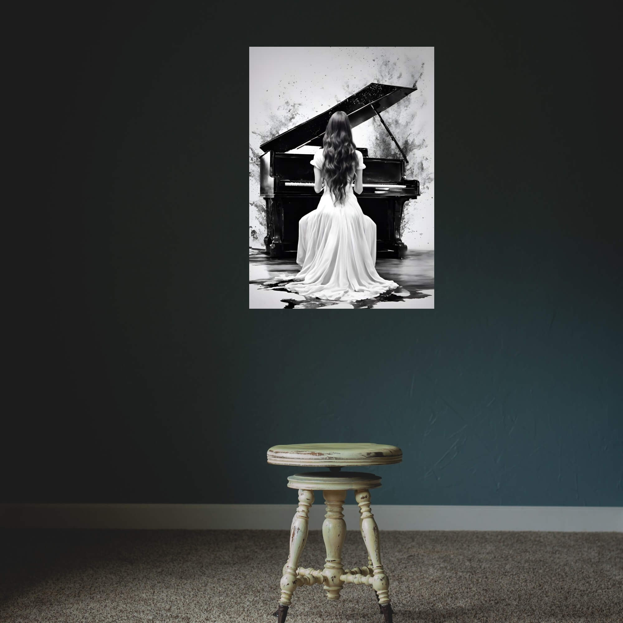 Piano Girl 1 - Art Print